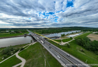 A4 Balice - Kraków Południe, most na Wiśle