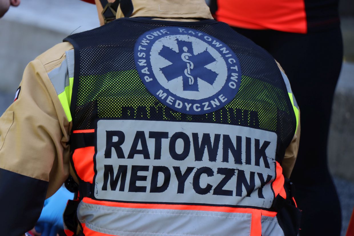 Mogilska. Potrącony rowerzysta trafił do krakowskiego szpitala