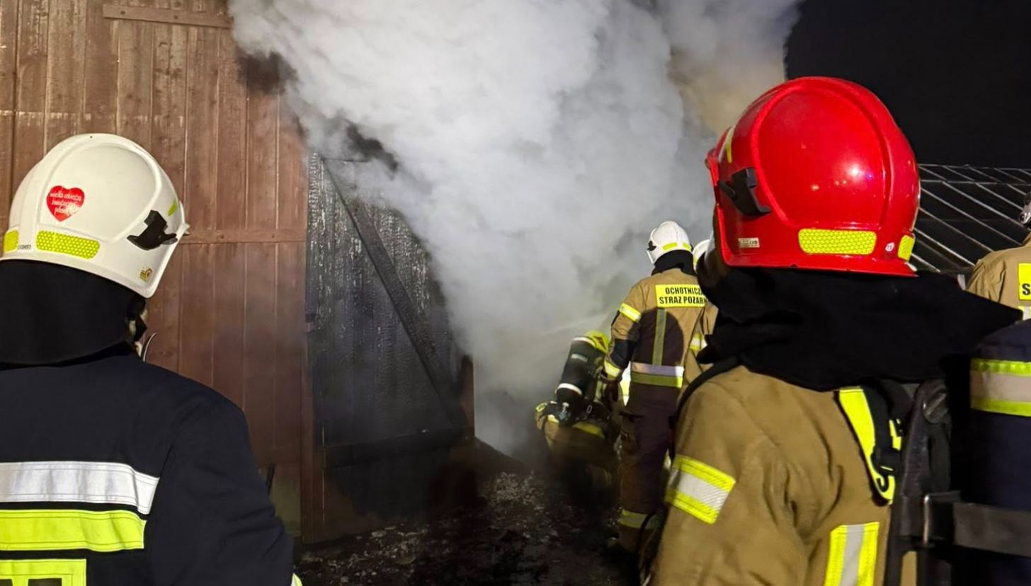 Intensywna doba dla strażaków