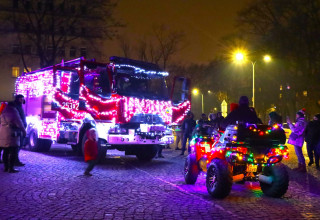 Świąteczna straż pożarna w Krakowie"