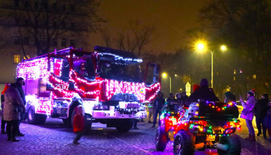 Świąteczna straż pożarna w Krakowie"