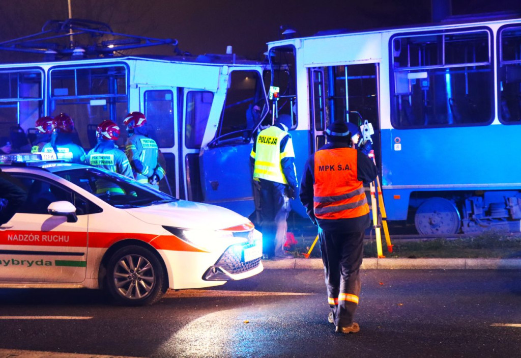 Poważny wypadek tramwajów w Krakowie [ZDJĘCIA]