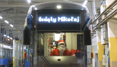 "Mikołaj w tramwaju MPK"