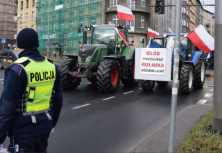 "Protest rolników w Krakowie 30 grudnia 2025"