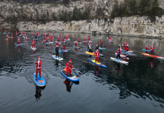 "Mikołaje na Zakrzówku SUP"