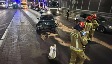 Kraków: Zderzenie samochodów na ul. Opolskiej.