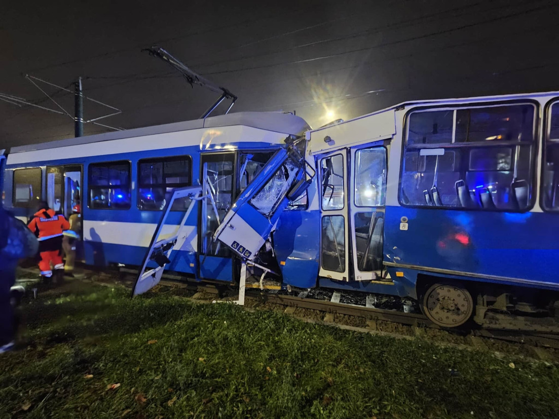Tramwaje zderzyły się w Krakowie
