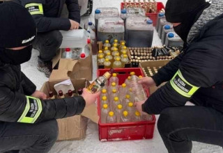"Nielegalny alkohol pod Wielką Krowkwią"