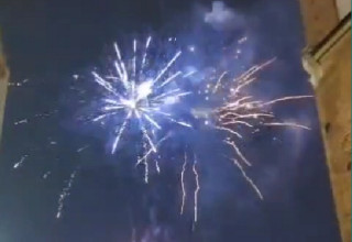 "Fajerwerki na Rynku Głównym w Krakowie"