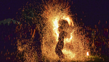 "Ogniste show w Krakowie"