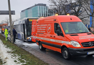 "Pożar autobusu w Krakowie"