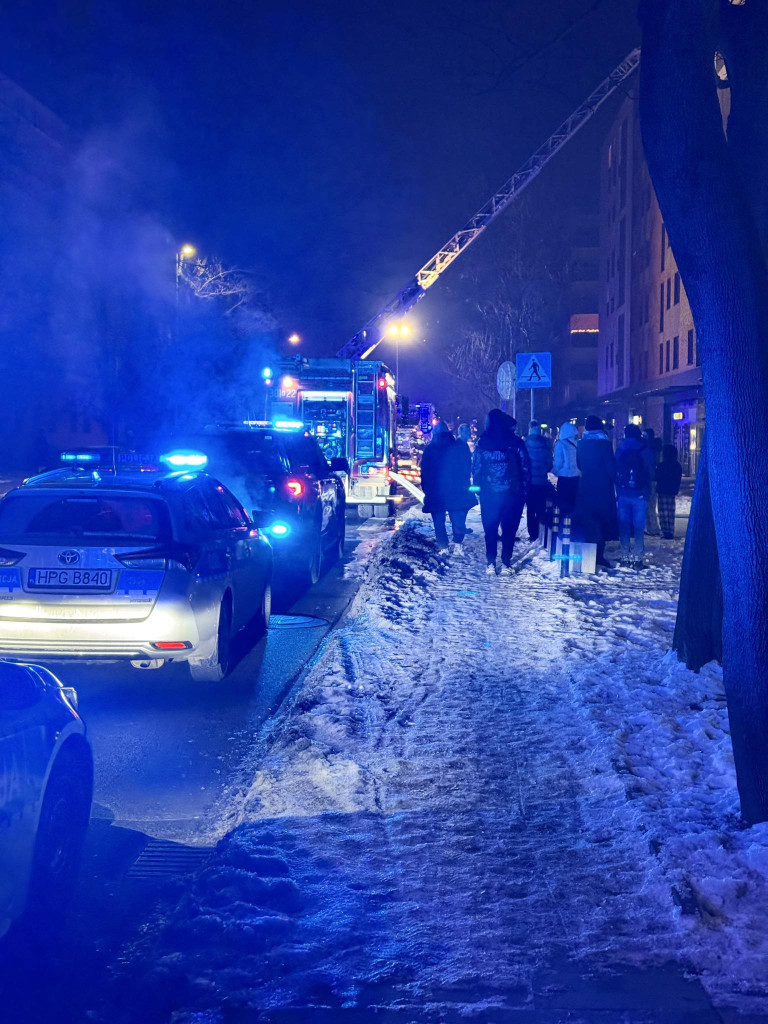 "Pożar mieszkania w Krakowie"