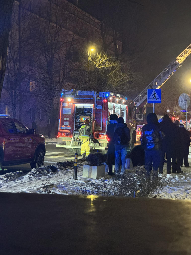 "Pożar mieszkania w Krakowie"