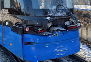 "Zderzenie tramwajów w Krakowie"