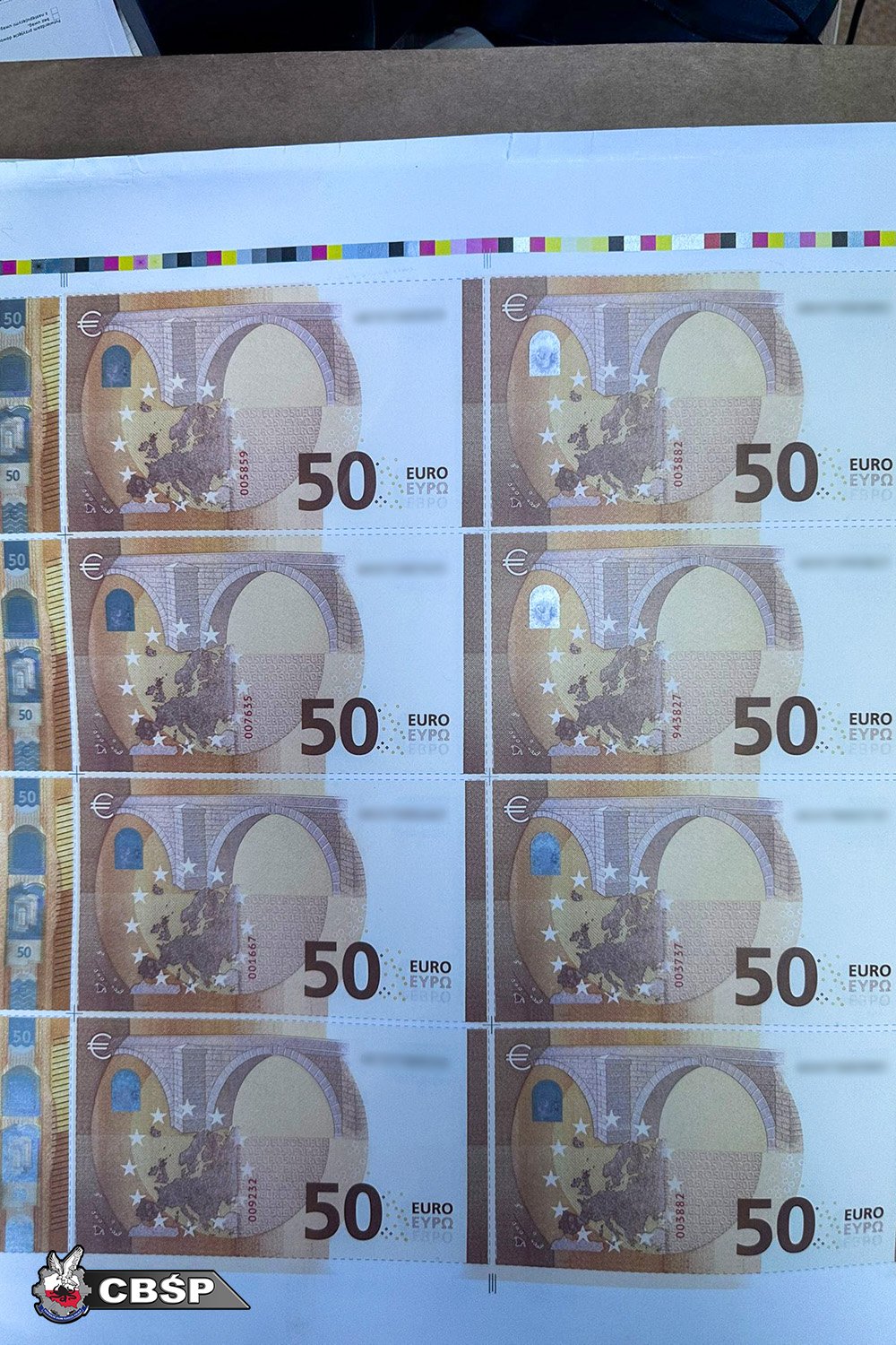 Fałszywe banknoty euro w Wieliczce. Policjanci odkryli tysiące podrobionych pieniędzy