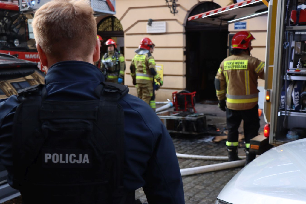 "Pożar na Brackiej w Krakowie"