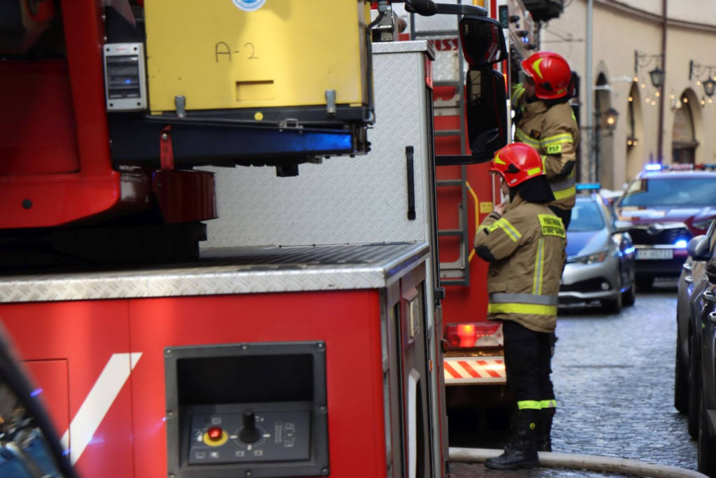 "Pożar na Brackiej w Krakowie"