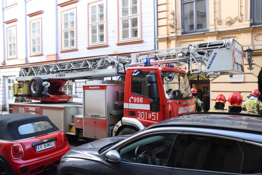 "Pożar na Brackiej w Krakowie"