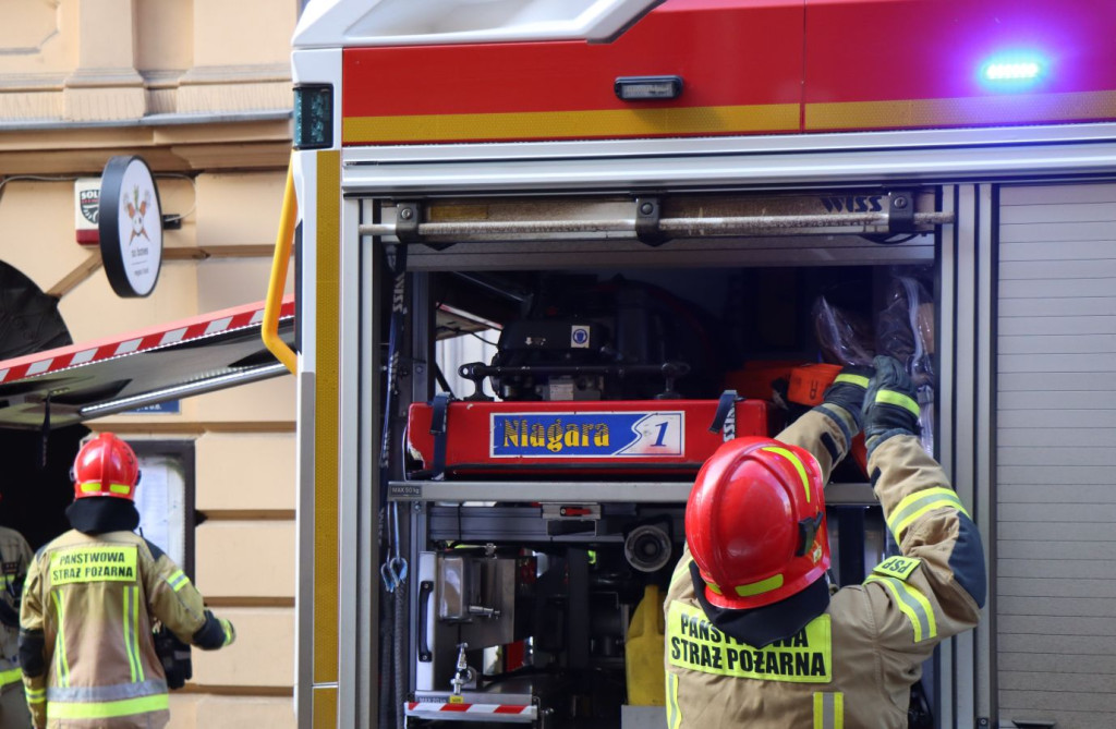 "Pożar na Brackiej w Krakowie"