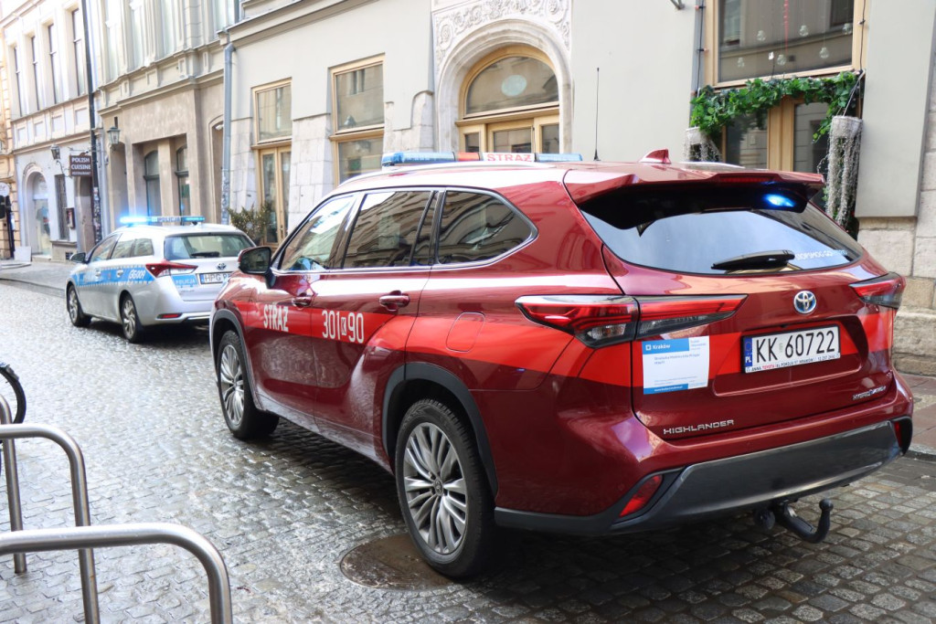 "Pożar na Brackiej w Krakowie"