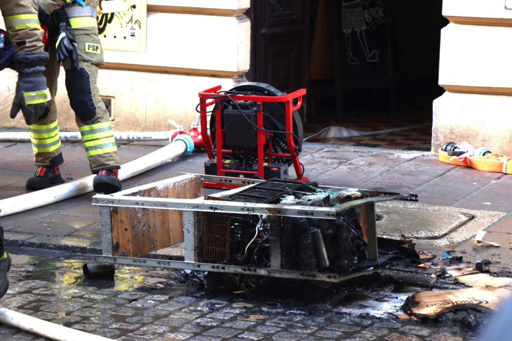 "Pożar na Brackiej w Krakowie"