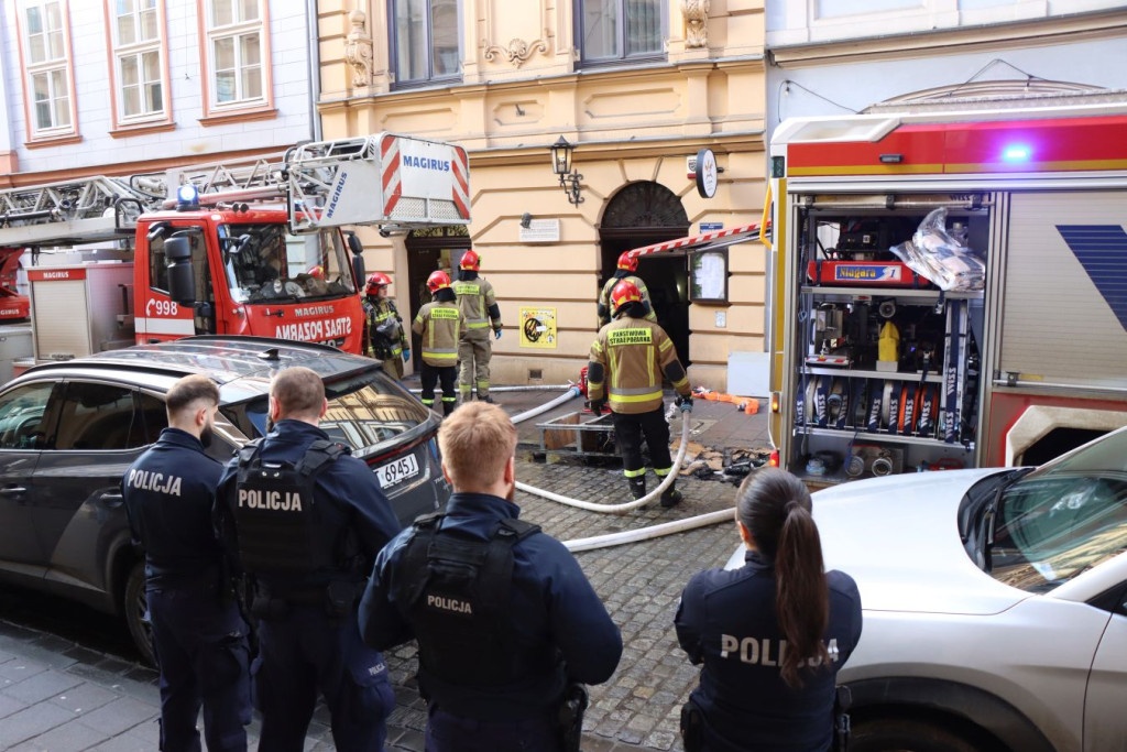 "Pożar na Brackiej w Krakowie"