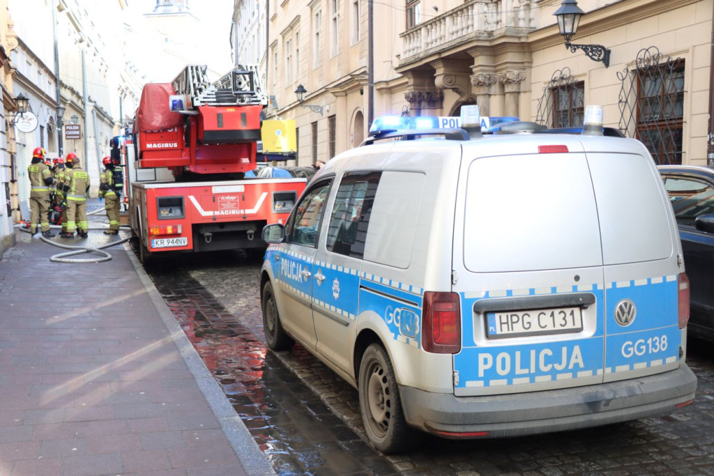 "Pożar na Brackiej w Krakowie"