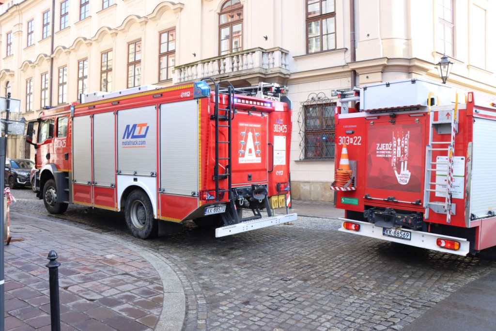 "Pożar na Brackiej w Krakowie"