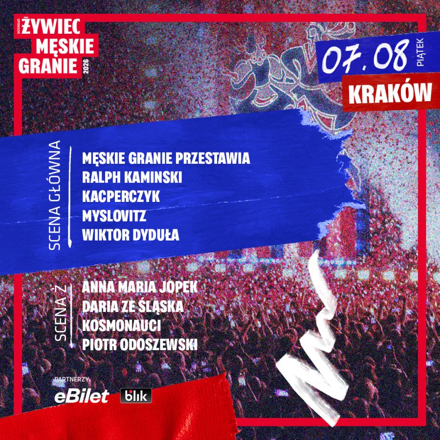 Znamy line-up tegorocznego Męskiego Grania w Krakowie