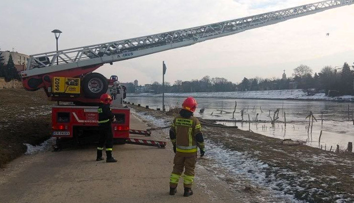 Akcja ratunkowa na Wiśle [ZDJĘCIA]
