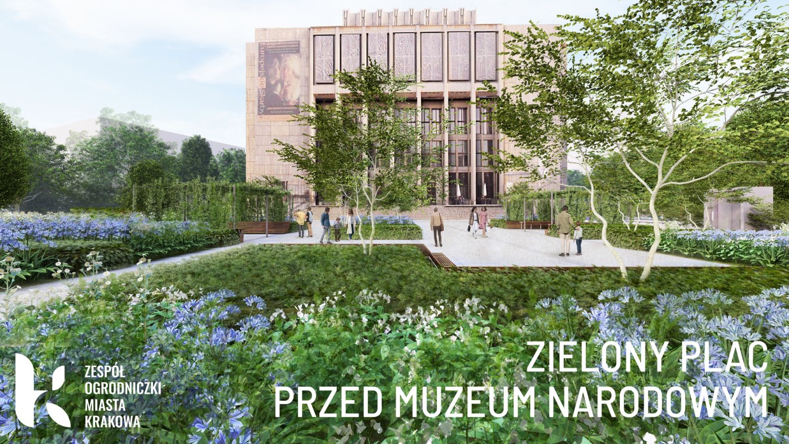 Tak może wyglądać nowy plac przed Muzeum Narodowym w Krakowie [WIZUALIZACJE]