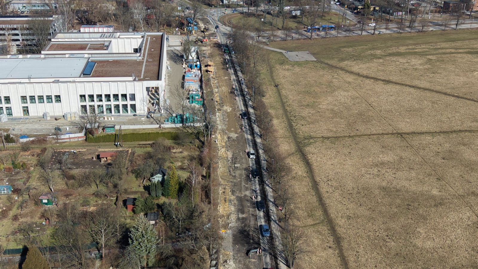 Tak zmienia się ul. Piastowska w Krakowie. Zobacz przebudowę z lotu ptaka [ZDJĘCIA]