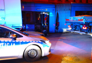 "Zderzenie tramwajów w Krakowie Poczta Główna"