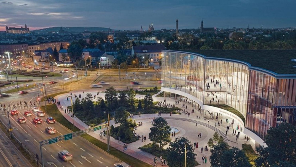 Nowa siedziba Filharmonii w Krakowie. Tak zaprojektowano obiekt w Grzegórzkach [WIZUALIZACJE]