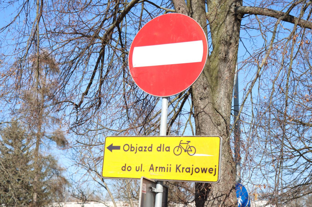 "Rowerzyści na Piastowskiej"