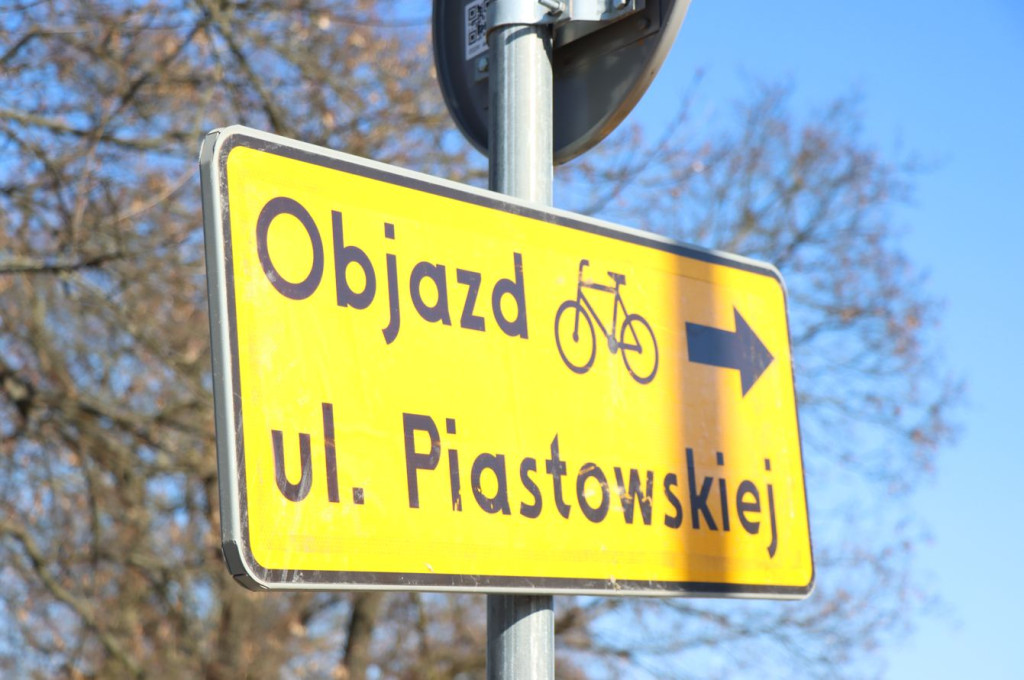 "Rowerzyści na Piastowskiej"