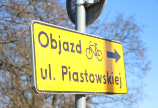 "Rowerzyści na Piastowskiej"