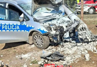 "Wypadek Radiowozu Biórkowie Małym"