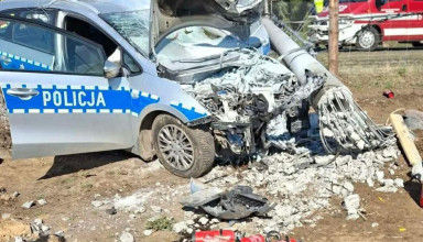 "Wypadek Radiowozu Biórkowie Małym"