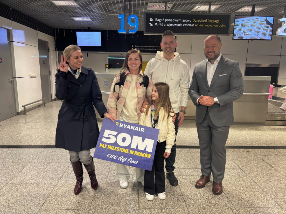 50-milionowy pasażer Ryanair w Krakowie. Lotnisko rośnie w siłę