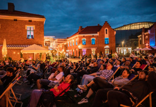 "Miasteczko festiwalowe przed Galerią Kazimierz"