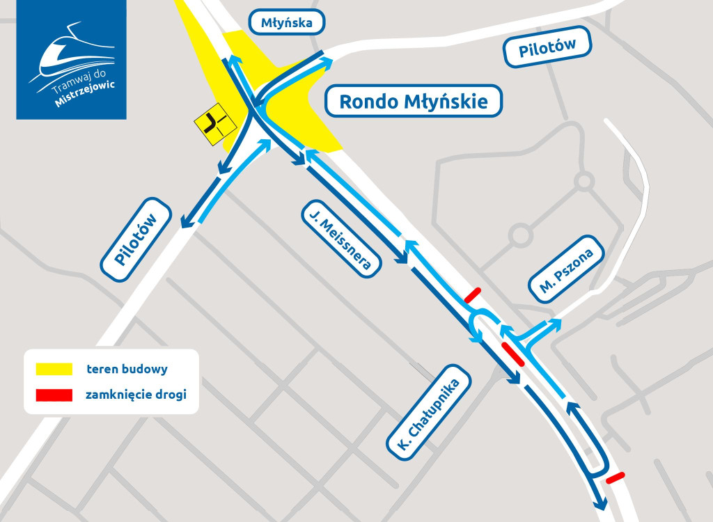 Nowa organizacja ruchu na Meissnera. Kierowcy pojadą inaczej [MAPKA]