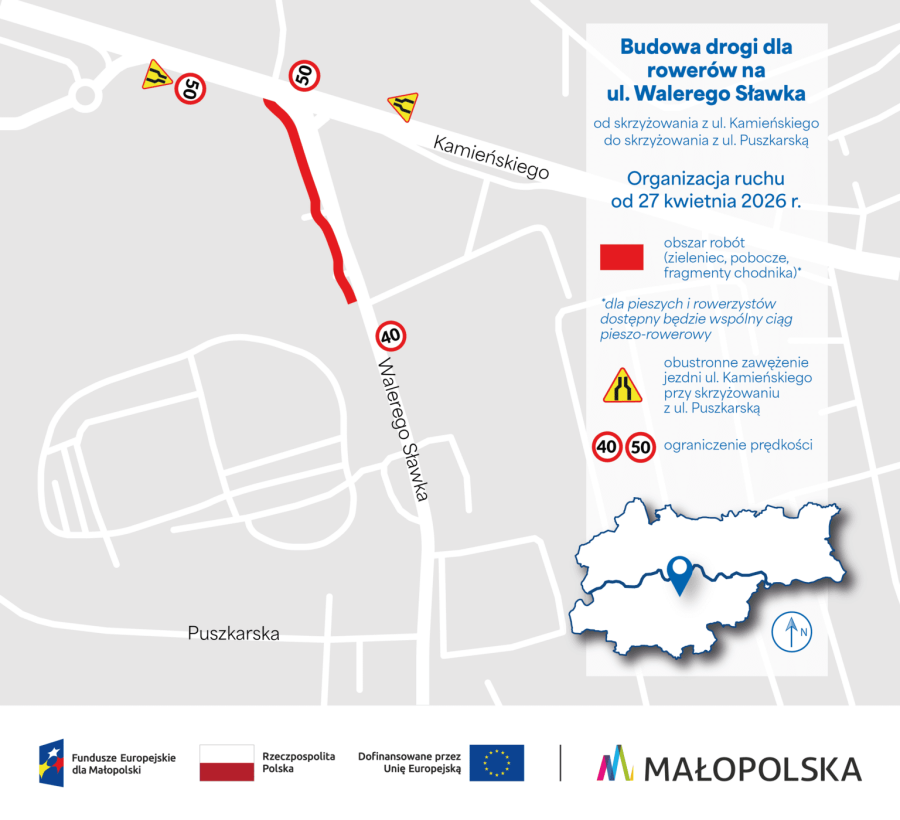 Nowa trasa rowerowa w Krakowie. Od 27 kwietnia zmiany w organizacji ruchu