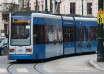 "Tramwaj jadący w Krakowie"