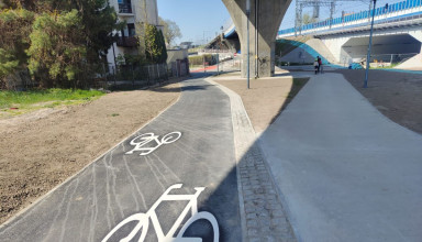 "Nowa ścieżka rowerowa Park Kolejowy w Krakowie"