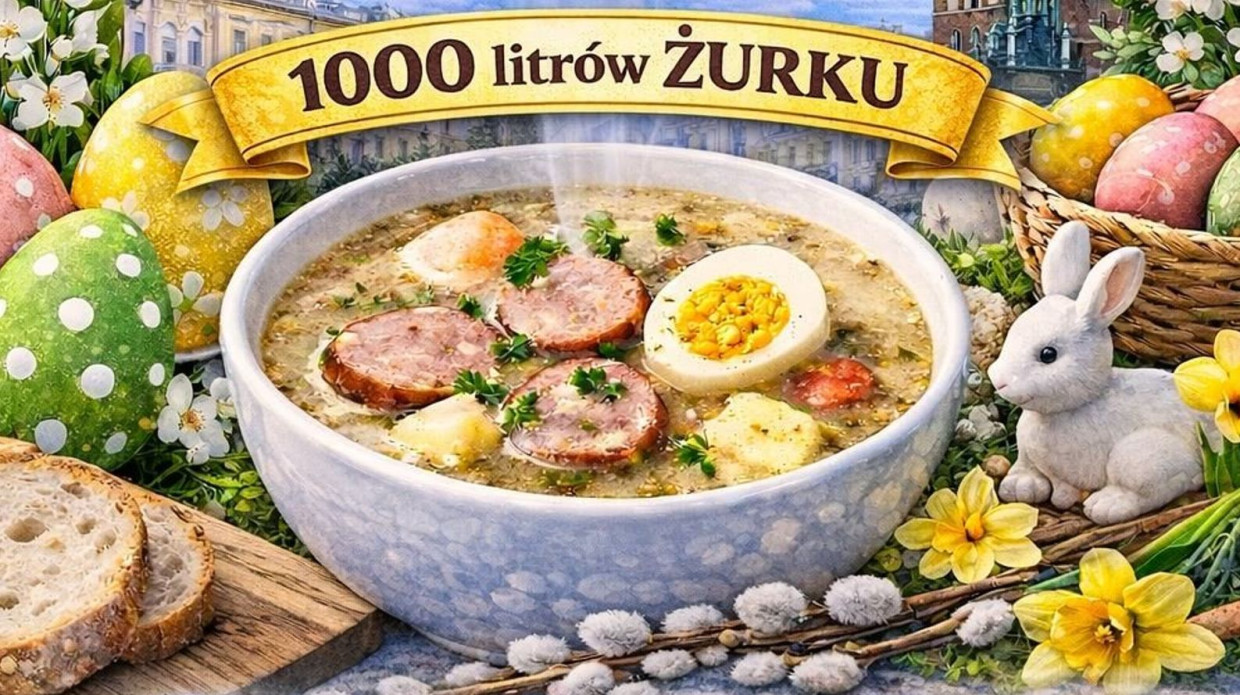 Wielka Sobota w Krakowie. Darmowy żurek na Rynku Głównym