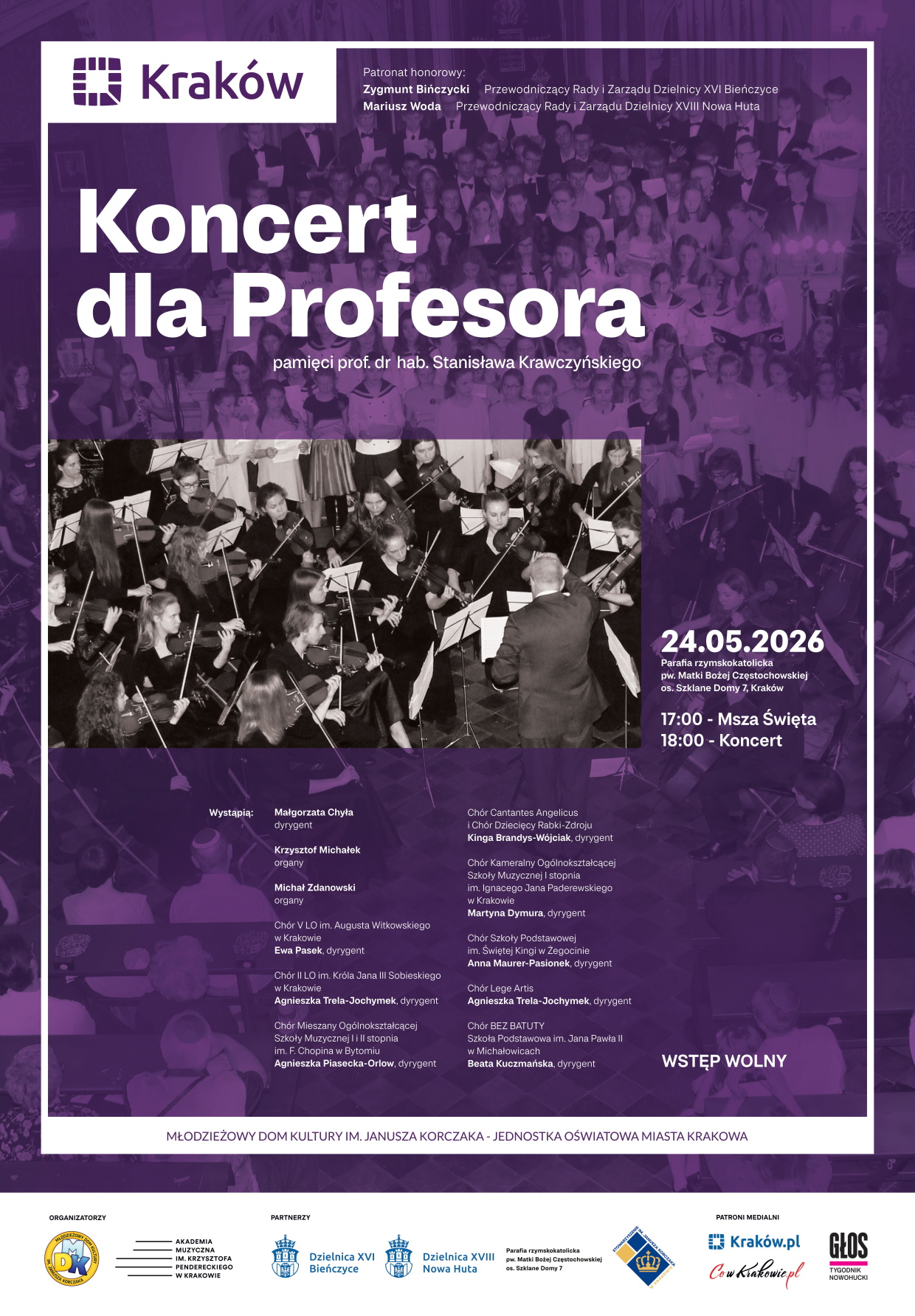 „Koncert dla Profesora” – muzyczny hołd dla prof. dr hab. Stanisława Krawczyńskiego