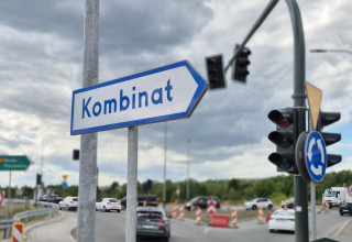 "S7 zmiana organizacji ruchu na węźle Grębałów "