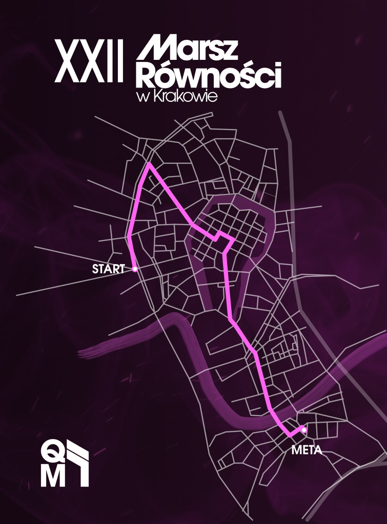 "Marsz równości Kraków 2026 trasa"