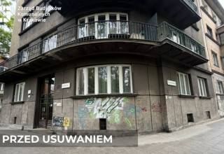 "usunięte bazgroły za pomocą laseru w Krakowie"
